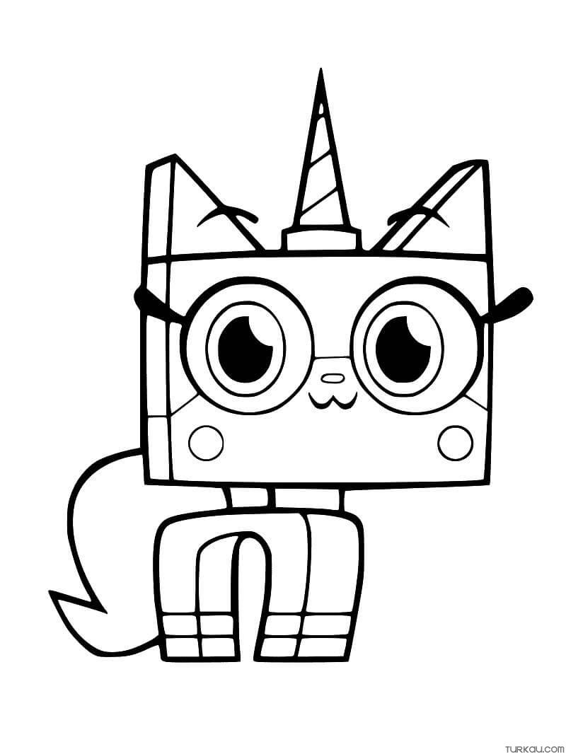 Unikitty coloring pages
