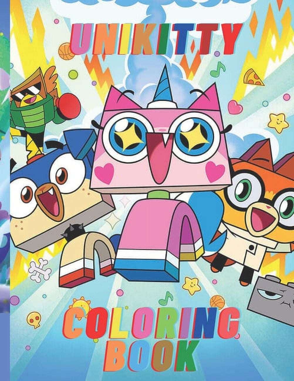 Unikitty coloring book an amazing coloring book for kids of unikittymake your child feel fun with unikitty characters paperback