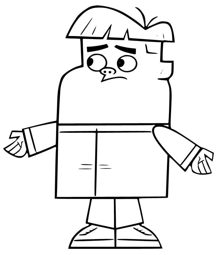 Max from total dramarama coloring page