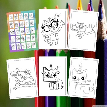 Printable unikitty coloring pages collection fun for kids and fans