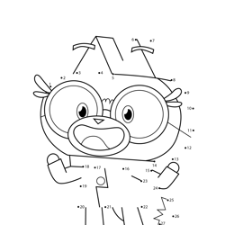 Unikitty connect the dots printable worksheets