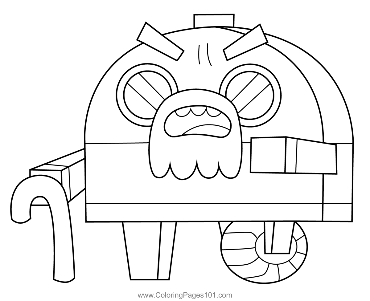 Crankybeard unikitty coloring page for kids