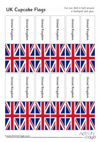 United kingdom flag louring page