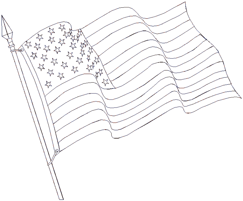 Coloring pages plain flag coloring pages
