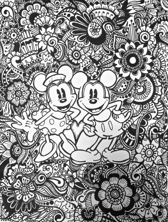 Adult disney coloring books