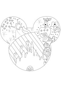 Disney coloring pages for adults kids