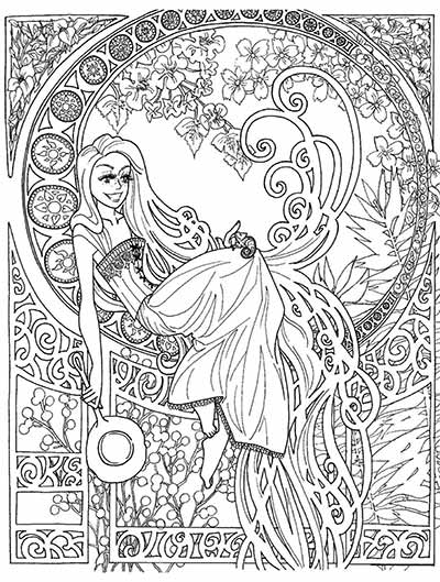 Updated free tangled coloring pages