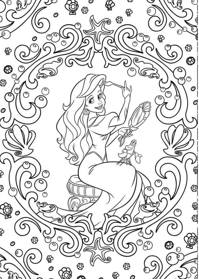 Disney coloring pages for adults