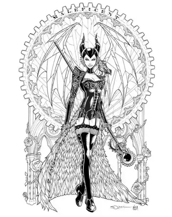 Maleficent coloring pages