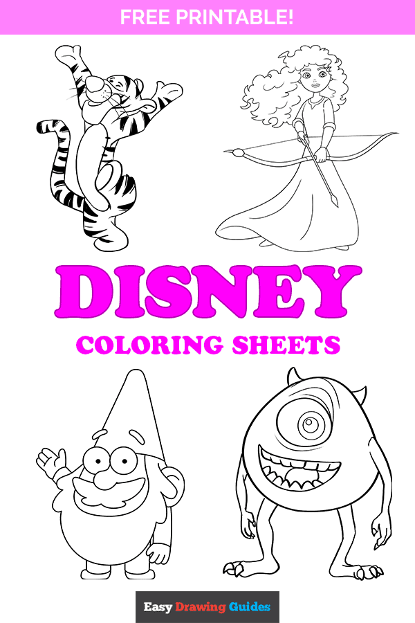 Free printable disney coloring pages for kids