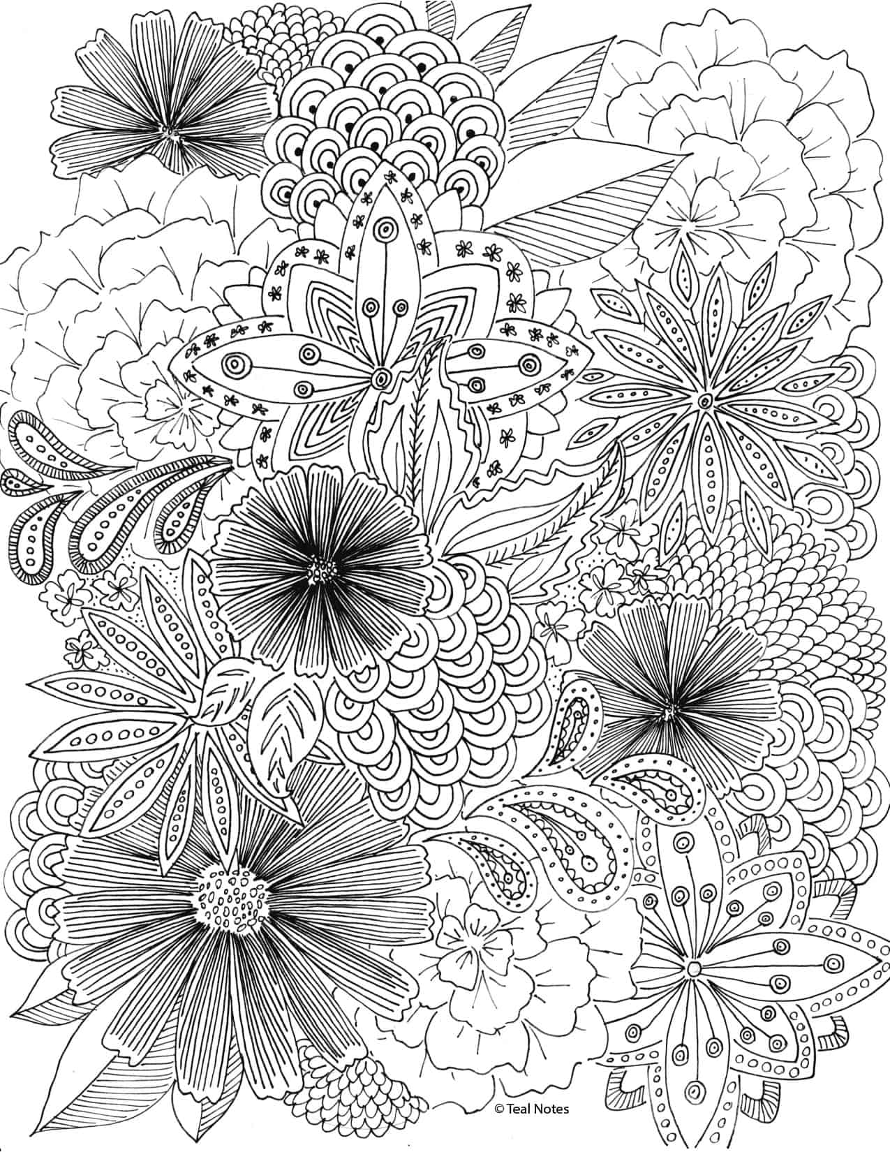 Printable adult coloring pages you can print and color for free