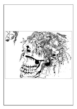 Unique and artistic coloring pages for adults