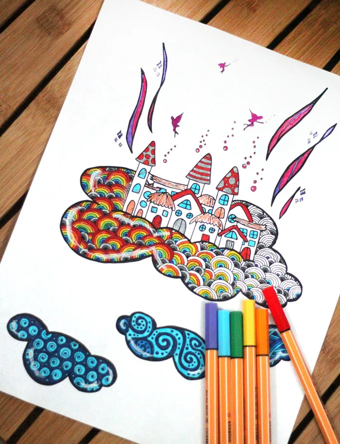 Fairy coloring pages for adults moms and crafters
