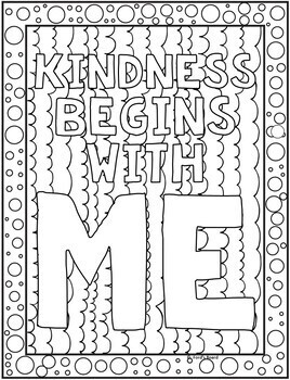 Kindness coloring pages kindness activities random acts of kindness month