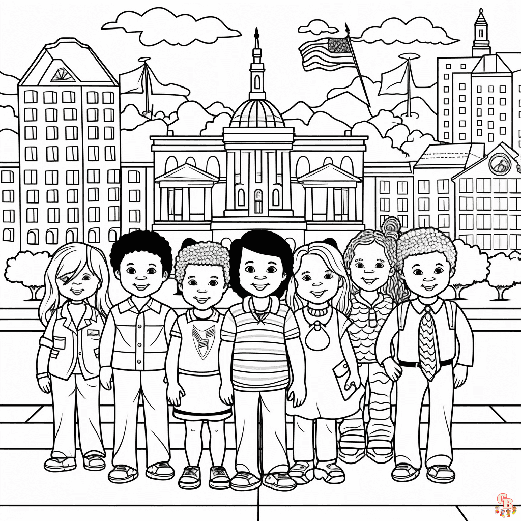 Printable unity day coloring pages free for kids and adults