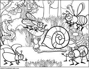 Buggy coloring pages and puzzles