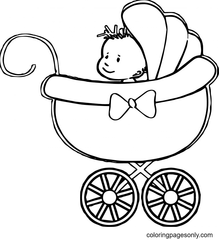 Baby coloring pages printable for free download