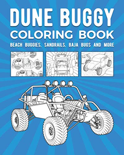 Dune buggy coloring book beach buggies sandrails baja bugs and more by desert racing block