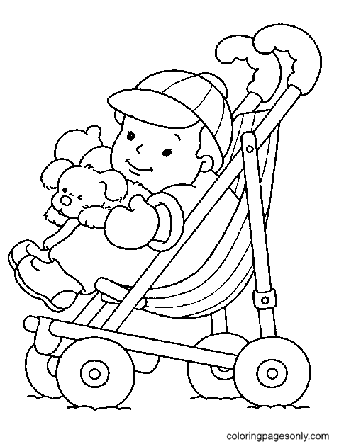 Baby coloring pages printable for free download