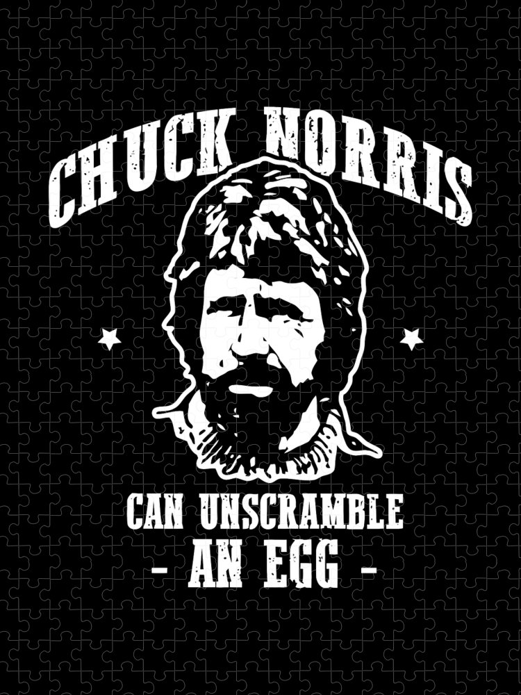 Chuck norris can unscramble an egg jigsaw puzzle by william b cotten