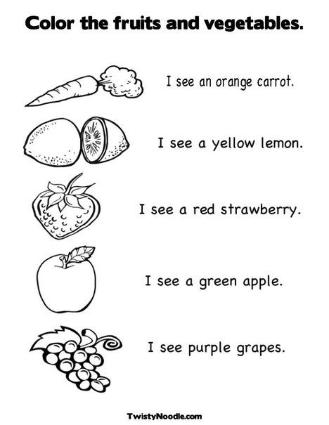 Color the fruits and vegetables coloring page coloring worksheets for kindergarten fruit coloring pages vegetable coloring pages