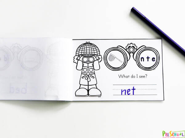 Ð free detective free printable cvc short e words activity