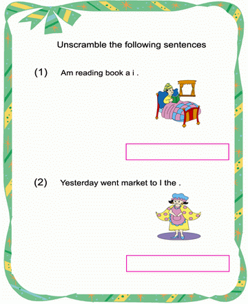 Printable jumbled sentence coloring worksheets free online coloring pages