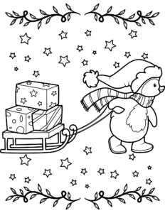 Cute penguin coloring pages free printables