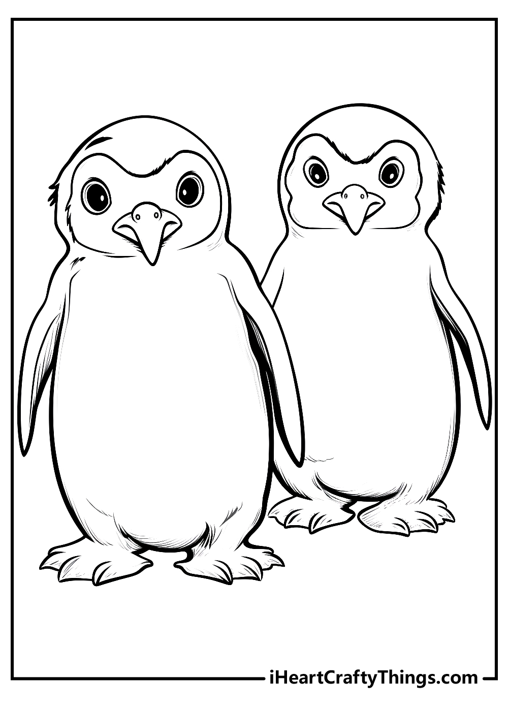 Penguin coloring pages free printables
