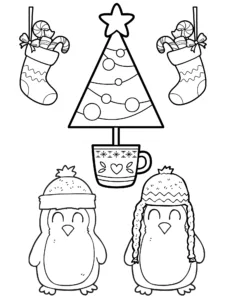 Cute penguin coloring pages free printables