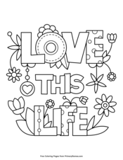 Smile more coloring page â free printable pdf from