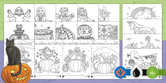 Free ultimate halloween colouring pack teacher made