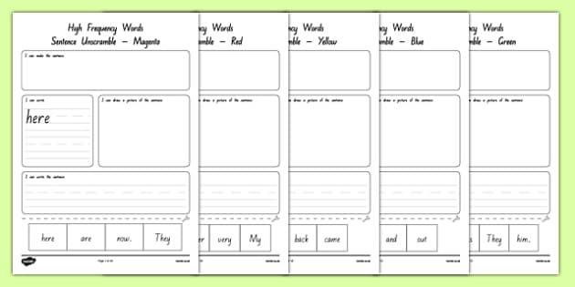 Unscramble words worksheets teaching resources