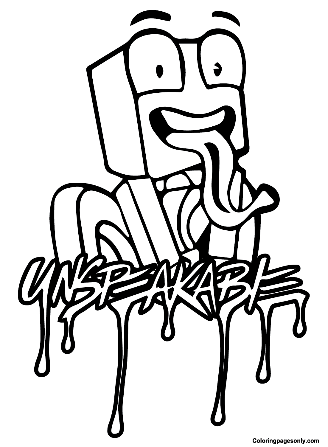Unspeakable coloring pages printable for free download