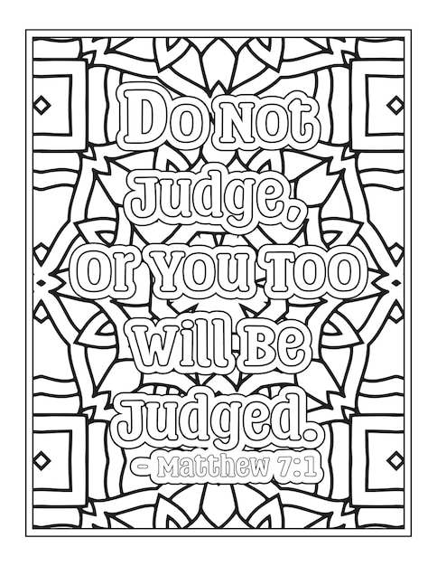 Premium vector bible verse quotes coloring pages for kdp coloring pages