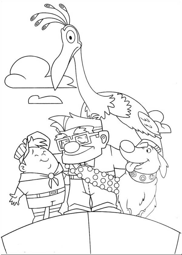 Disney up main character coloring page