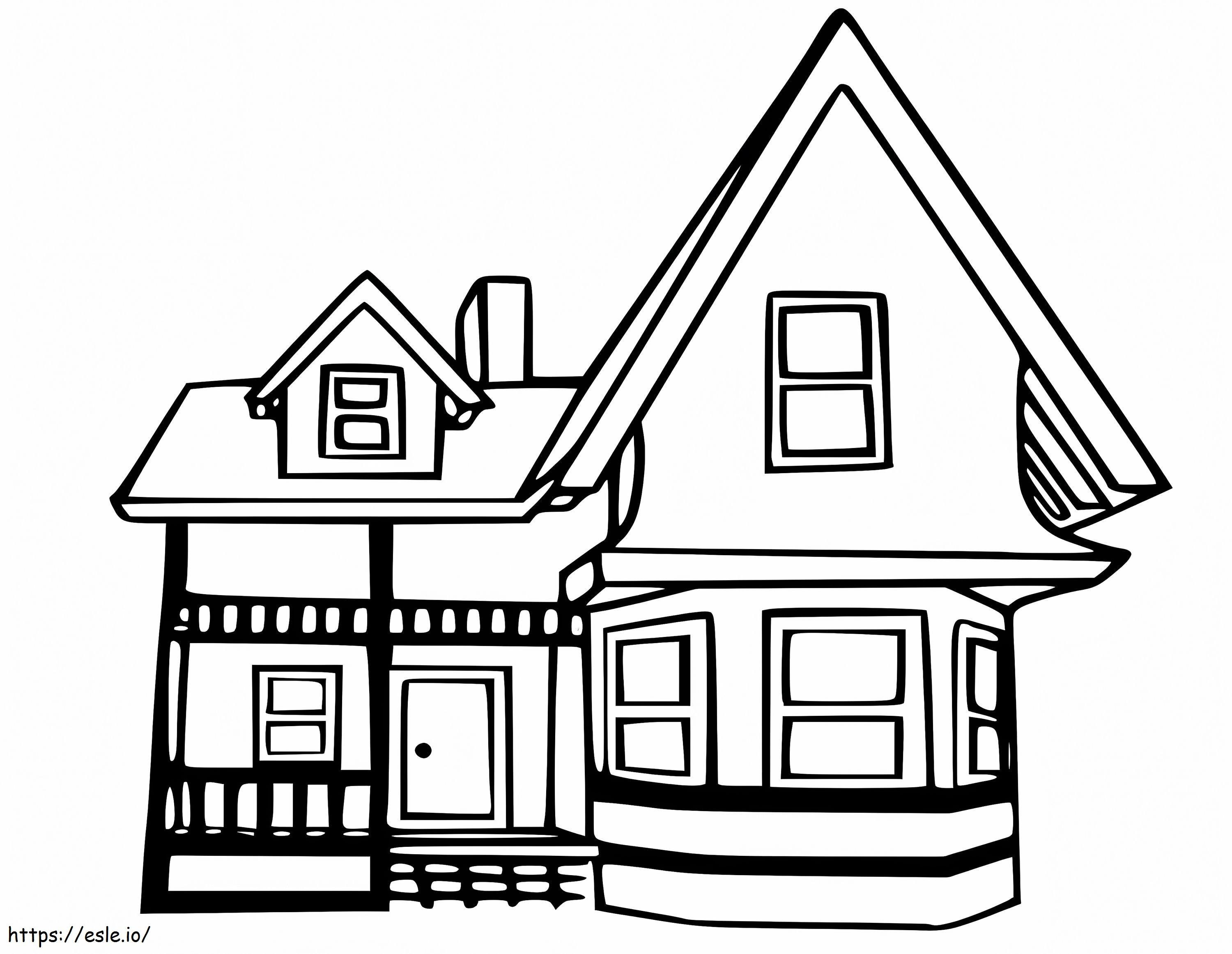 House coloring page