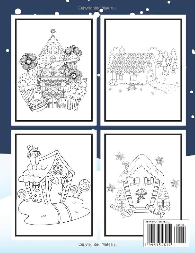 Gingerbread house loring book a gingerbread house louring book over pages to lor for girls and kids of ages