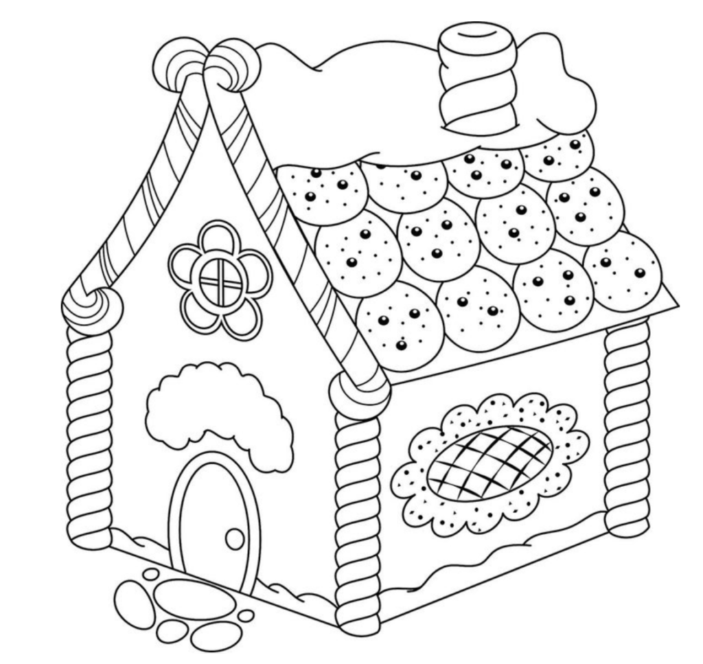 Creative holiday fun with gingerbread house coloring pages