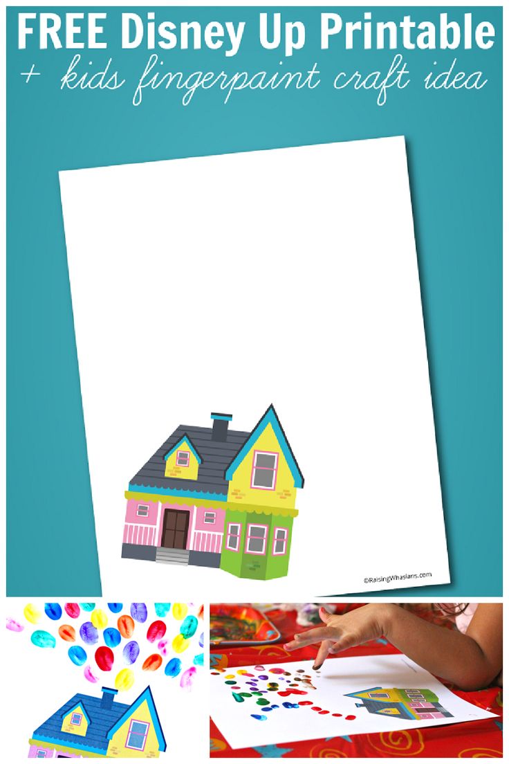 Free disney up printable kids craft idea disney up disney up house disney crafts