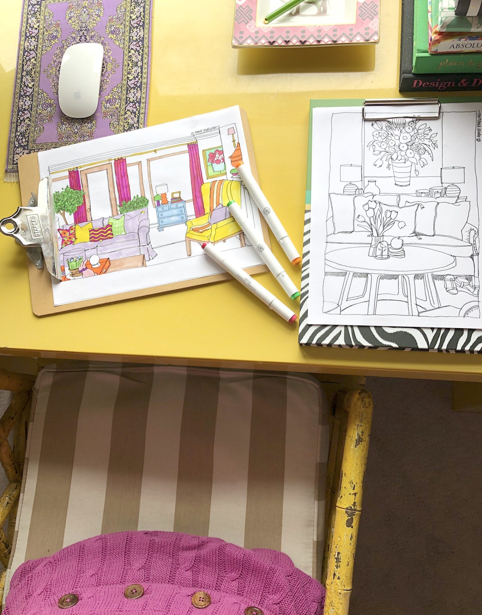 Free home decor coloring pages to print at home