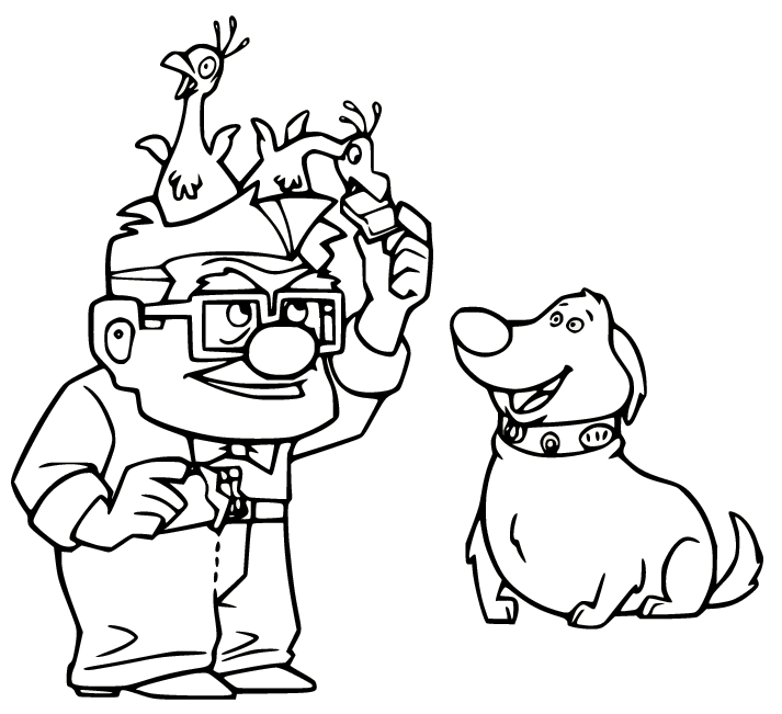 Up coloring pages printable for free download