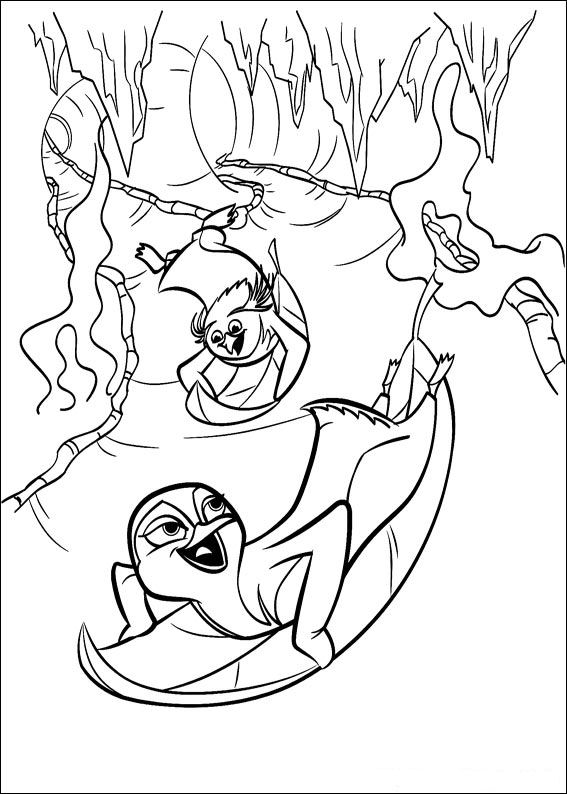 Surfs up sliding coloring page