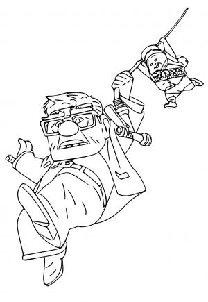 Free printable up coloring pages for adults and kids