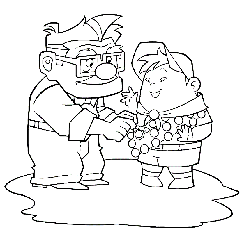 Up coloring pages