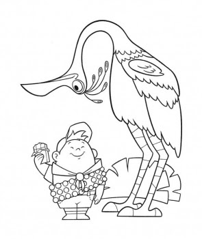 Disney coloring pages free printable disney pixar up papercraft russell coloring pages