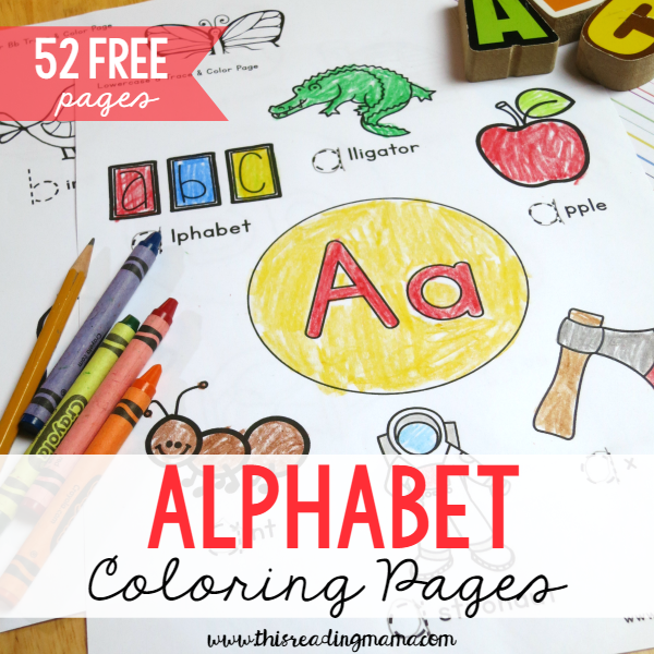 Alphabet coloring pages
