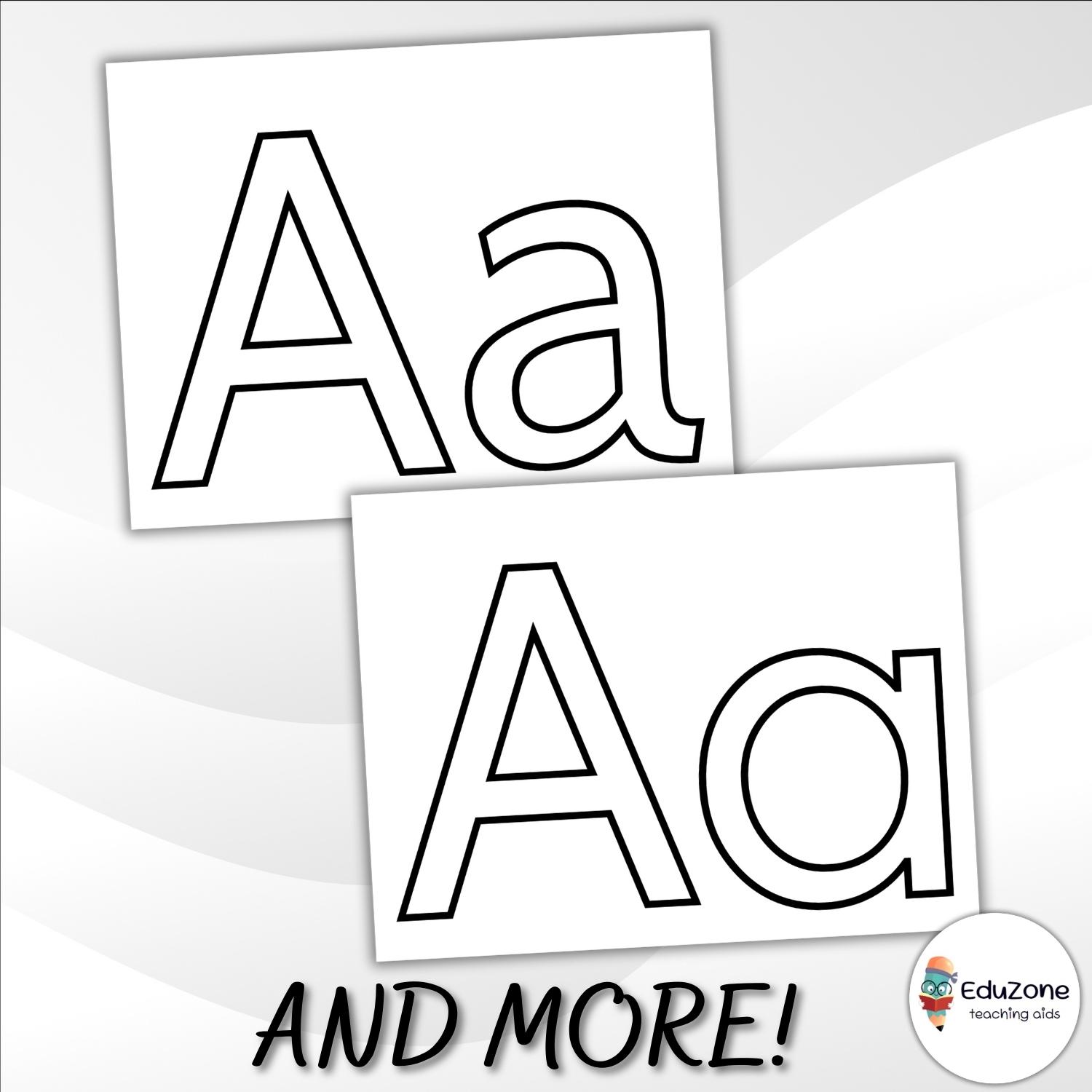Capital and lowercase letter templates a fun way to learn the alphabet made by teachers