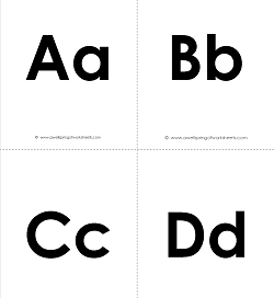 Alphabet flash cards