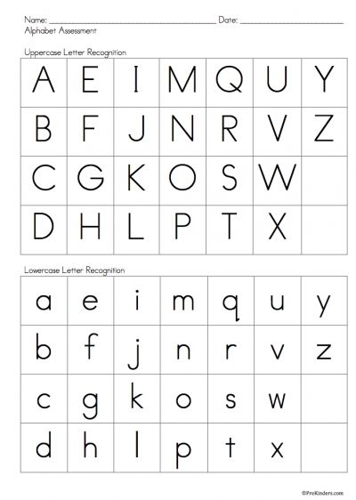 Alphabet assessment alphabet assessment letter recognition worksheets letter recognition